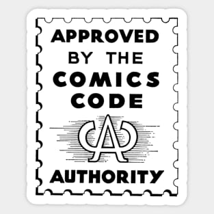 Approved by the comics code authority Sticker